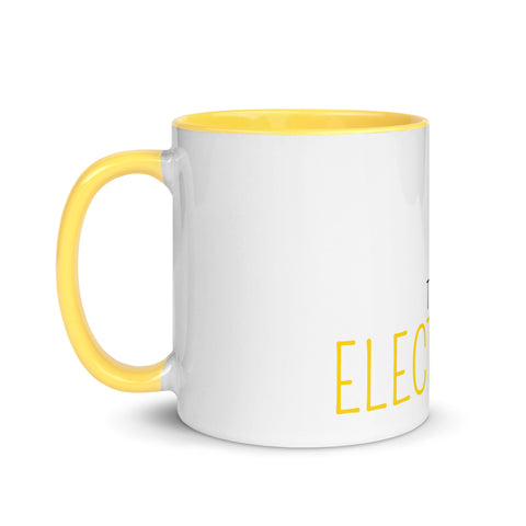LuiTheDinosaur - Weiße Tasse mit gefärbter Innenseite und Druck