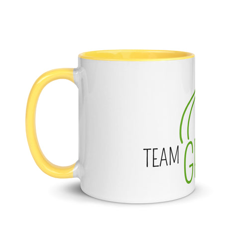 For Gamers - Team-Grass-Tasse mit gefärbter Innenseite