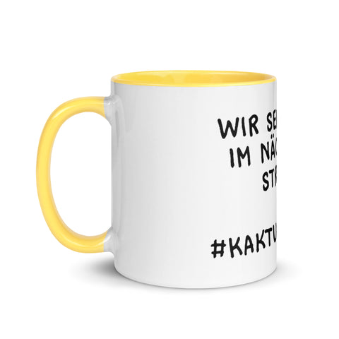 Elkantar1s - Weiße Tasse mit gefärbter Innenseite mit Druck