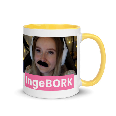 MinusElf - Weiße Tasse mit gefärbter Innenseite