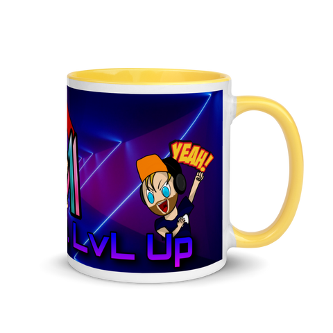MrAndMrsLVLUp - Weiße Tasse mit gefärbter Innenseite