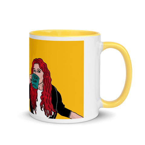 TeaNuviell - Weiße Tasse mit gefärbter Innenseite