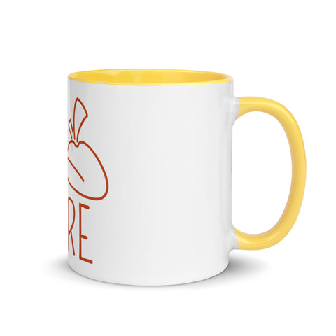 For Gamers - Team-Fire-Tasse mit gefärbter Innenseite