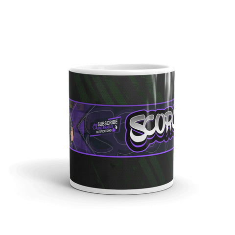 Scorchlabert - Weiße, glänzende Tasse mit Druck