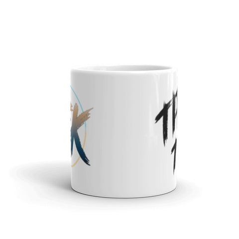 Eumelkater - Weiße, glänzende Tasse mit Druck