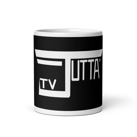 jutta_tv - Weiße, glänzende Tasse mit Druck