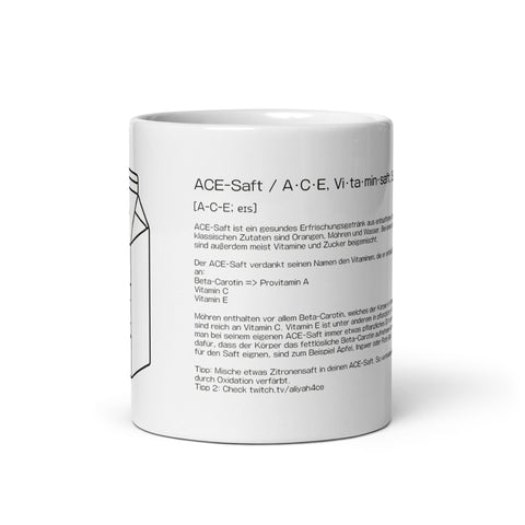 Aliyah4CE - Weiße, glänzende Tasse