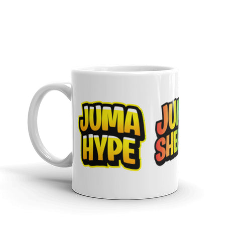 diejumas - Weiße, glänzende Tasse mit drei Emotes in 2 Größen