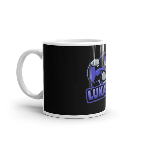 lukasb_20 - Weiße, glänzende Tasse mit Druck