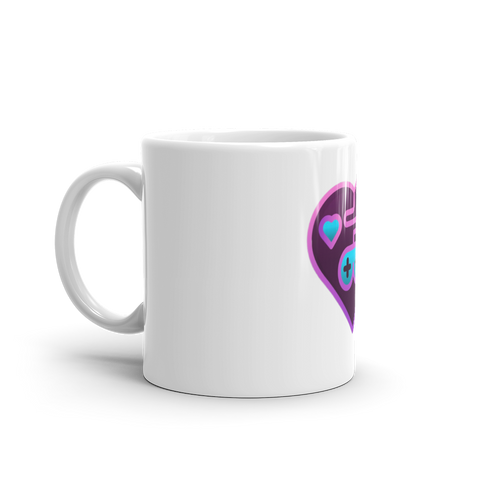 BigMasterpiece - Weiße, glänzende Tasse mit Druck