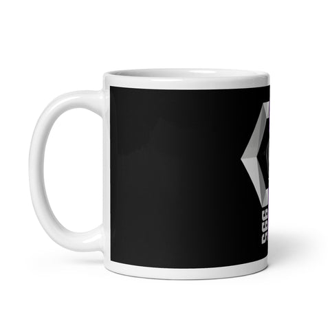 Cryptix995 - Weiße, glänzende Tasse mit Druck