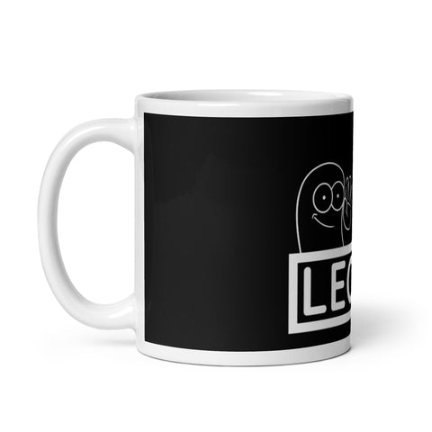 LeoNerd87 - Weiße, glänzende Tasse