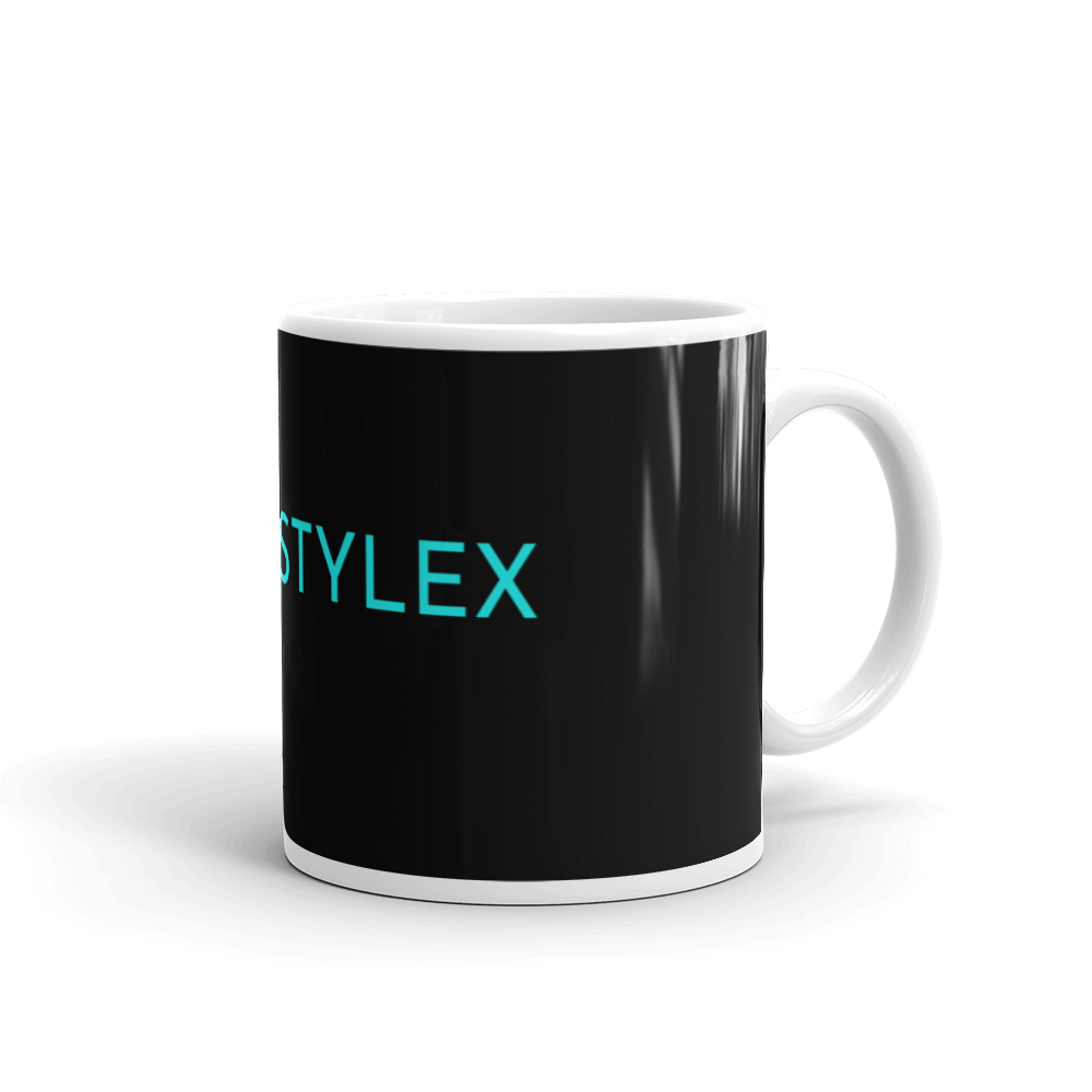 Dark_Stylex_ - Weiße, glänzende Tasse mit Druck