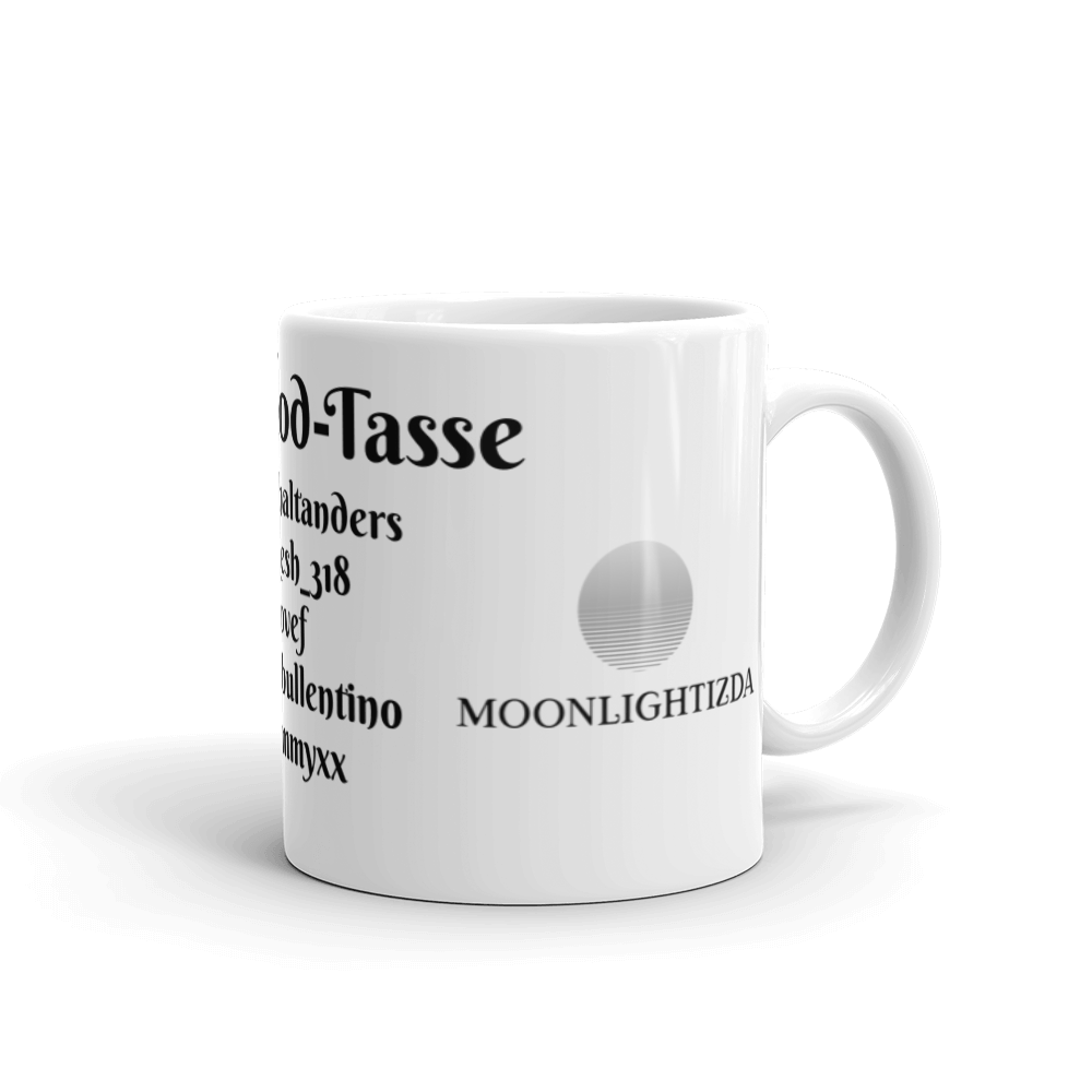 moonlightizda - Weiße, glänzende Tasse mit Druck