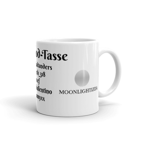 moonlightizda - Weiße, glänzende Tasse mit Druck