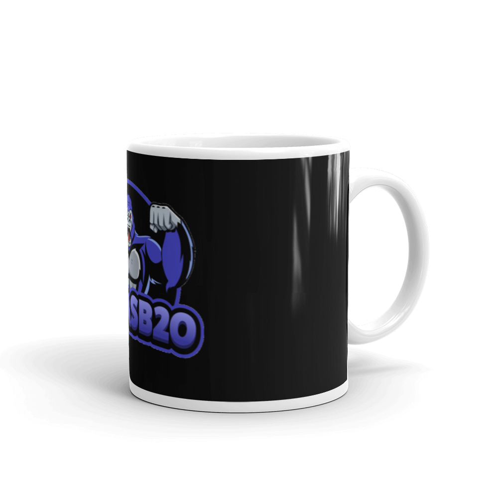 lukasb_20 - Weiße, glänzende Tasse mit Druck