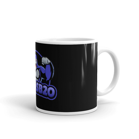 lukasb_20 - Weiße, glänzende Tasse mit Druck
