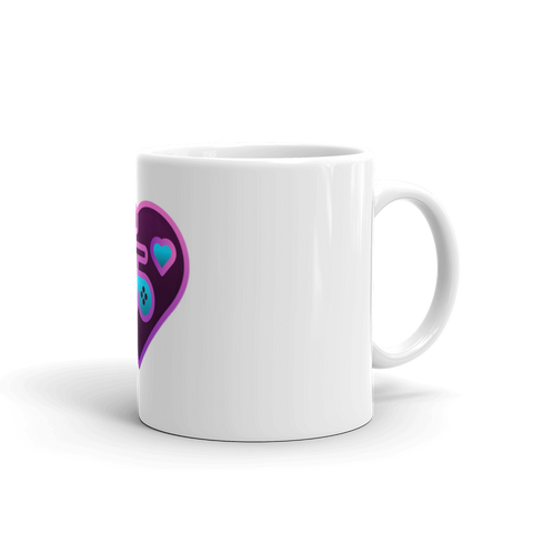 BigMasterpiece - Weiße, glänzende Tasse mit Druck