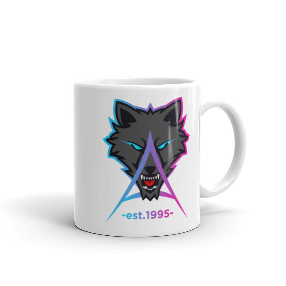 Anestea95 - Weiße, glänzende Tasse mit Druck