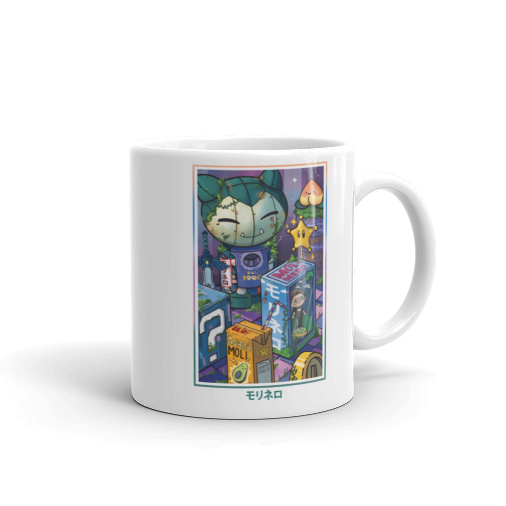 Molinero1990 - Weiße, glänzende Tasse mit Druck