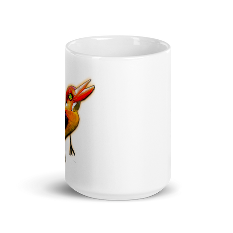 Schmier316 - Weiße, glänzende Tasse mit Logo