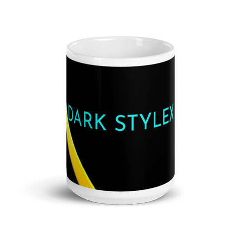 Dark_Stylex_ - Weiße, glänzende Tasse mit Druck