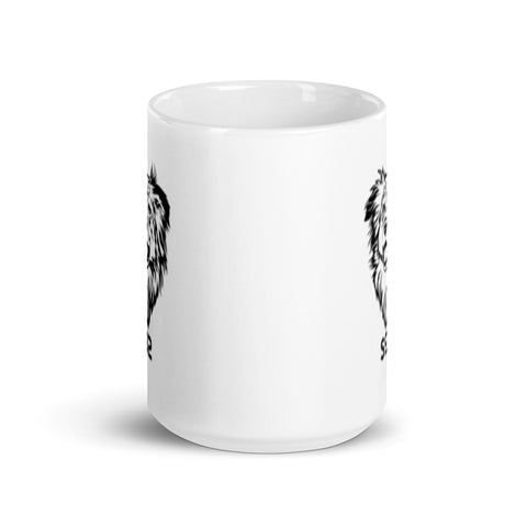Shannaha92 - Weiße, glänzende Tasse mit Druck