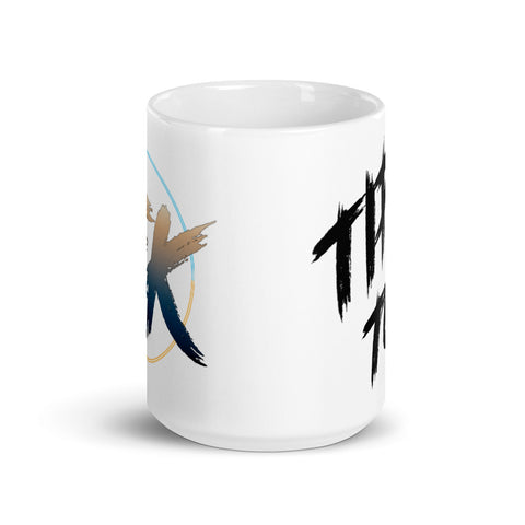 Eumelkater - Weiße, glänzende Tasse mit Druck