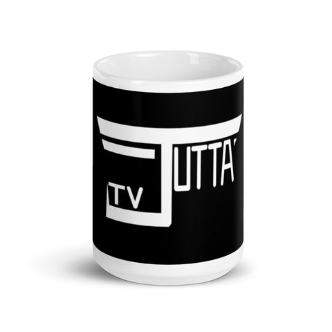 jutta_tv - Weiße, glänzende Tasse mit Druck