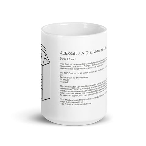 Aliyah4CE - Weiße, glänzende Tasse