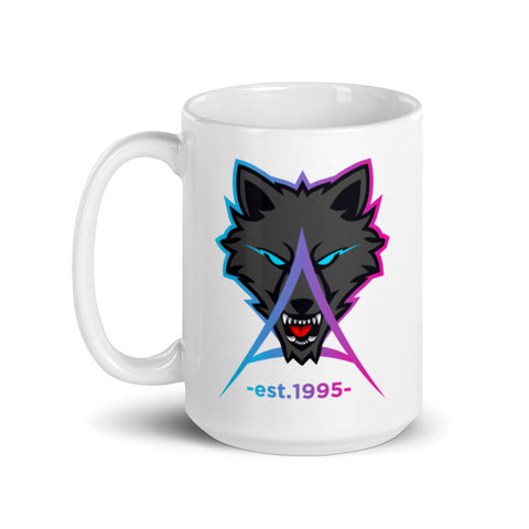 Anestea95 - Weiße, glänzende Tasse mit Druck