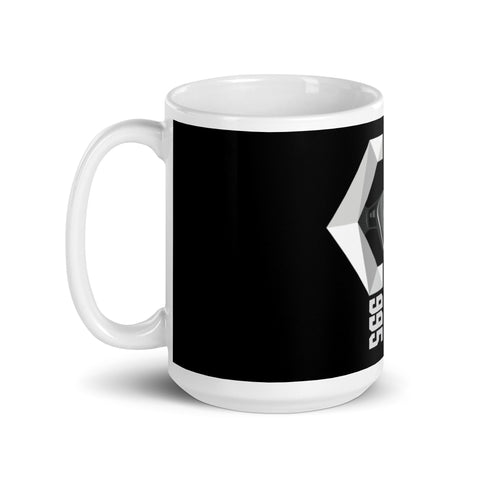 Cryptix995 - Weiße, glänzende Tasse mit Druck