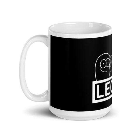 LeoNerd87 - Weiße, glänzende Tasse
