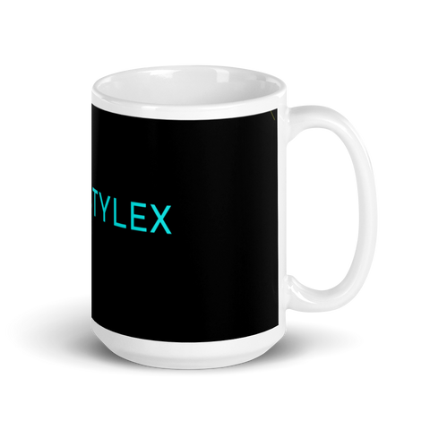 Dark_Stylex_ - Weiße, glänzende Tasse mit Druck