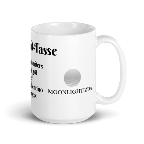 moonlightizda - Weiße, glänzende Tasse mit Druck