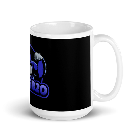 lukasb_20 - Weiße, glänzende Tasse mit Druck