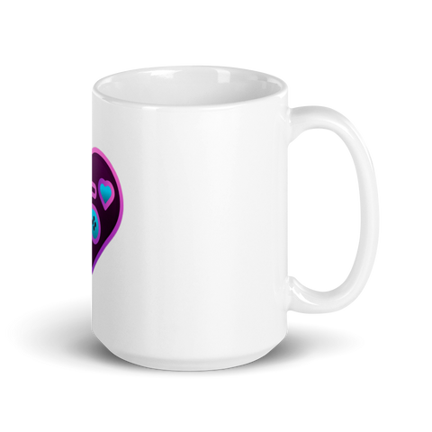 BigMasterpiece - Weiße, glänzende Tasse mit Druck