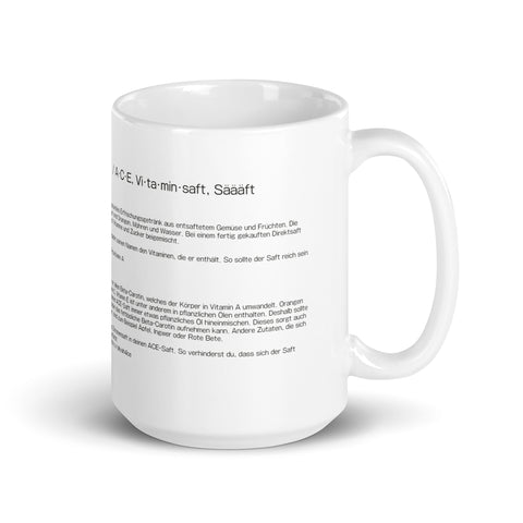 Aliyah4CE - Weiße, glänzende Tasse