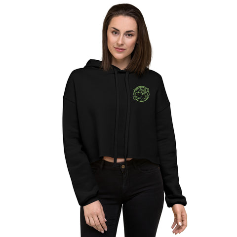 Chrizzila - Crop-Hoodie mit Stick