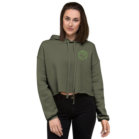 Chrizzila - Crop-Hoodie mit Stick