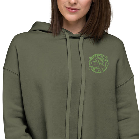 Chrizzila - Crop-Hoodie mit Stick