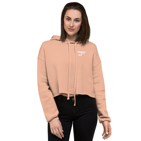 jutta_tv - Damen-Crop-Hoodie mit Druck