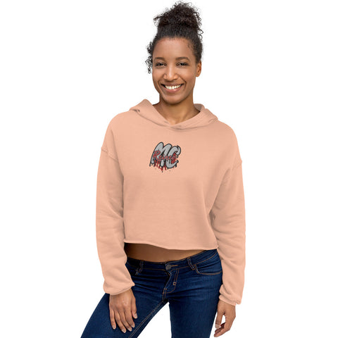 MC_REINERx - Damen-Crop-Hoodie mit Stick