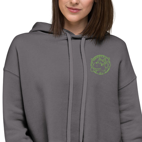 Chrizzila - Crop-Hoodie mit Stick
