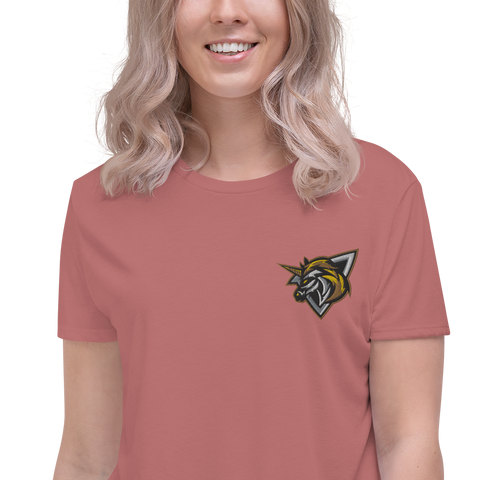 MrsSini - Damen-Crop-Top mit Stick