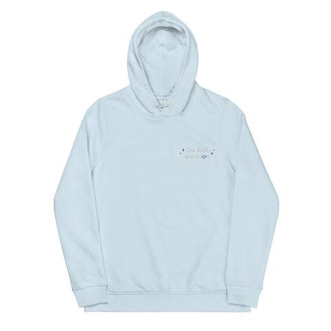 LulusWunderwelt - Damen-Hoodie aus Biobaumwolle mit Stick