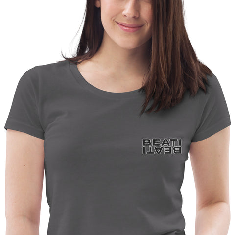 beati_tv - Damen-T-Shirt aus Bio-Baumwolle mit Stick