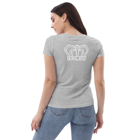 King_AFK - Damen-T-Shirt aus 100% Bio-Baumwolle mit Druck