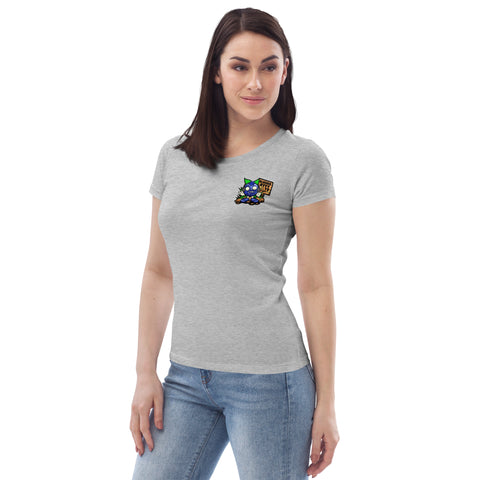 blueberryyy_tv - Damen-T-Shirt aus Bio-Baumwolle mit Druck
