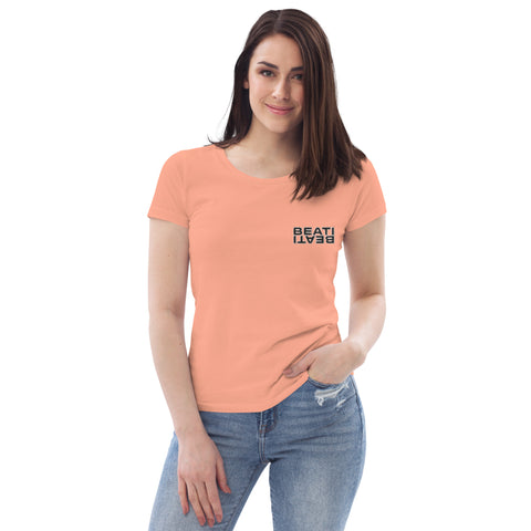 beati_tv - Damen-T-Shirt aus Bio-Baumwolle mit Stick